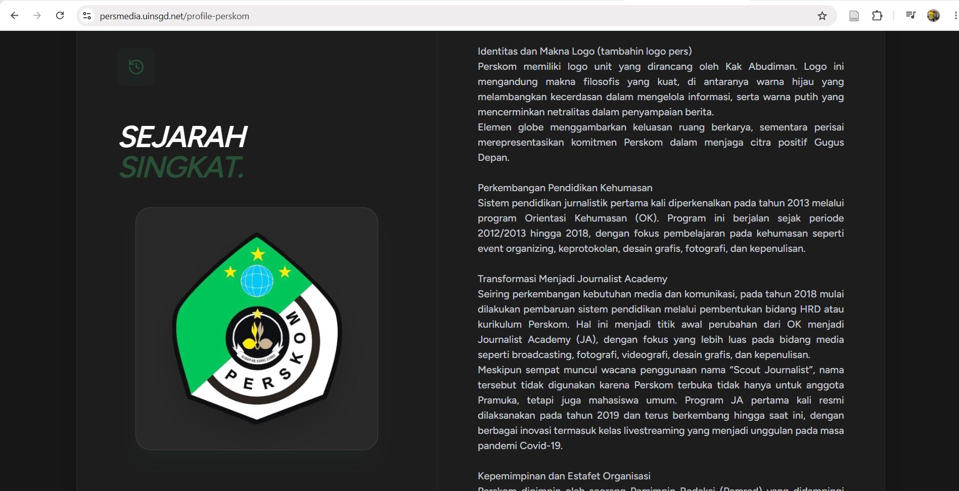 Perskom Website Preview 3
